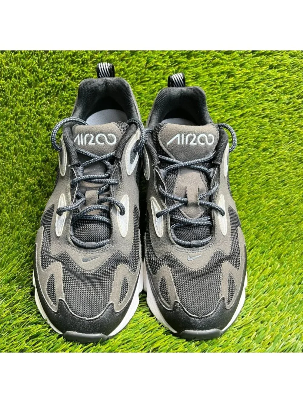 Nike Air Max 200 Mens Size 6 Black White Athletic Running Walking Shoes Sneakers
